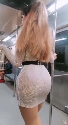 Epic moment from &quot;SENSUAL TS IN THE RED LINE SUBWAY SHOWING HER TITS WITH A GREAT BODY&quot;