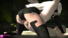 Hot Blonde Futa Trains New BoyFriend