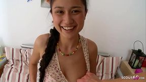 Girl with Pigtails and Round Ass seduce to Fuck