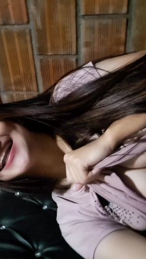 Latina Touches Herself on Video Call