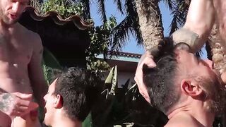 Roman PerezXX having intense foursome with dominant dudes