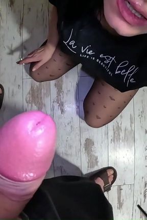 Smoking, Masturbation &amp; Triple Facial on My Pantyhose &amp; Shirt - Hardcore Fetish Play
