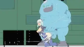 Galactic Huntress Overwhelmed by Alien Tentacle Horde in Cosmic Battle