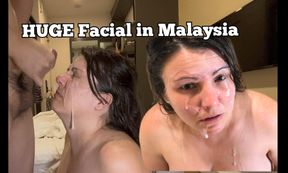 HUGE FACIAL &amp; Wet Pussy with Blowjob in Malaysia