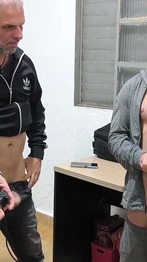 Sr Carmona, Carmona and Victor Ferraz playing naked   Clip 2