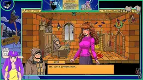 Busty Enderwoman Seduced by Masked Stranger in Steamy Hentai Encounter