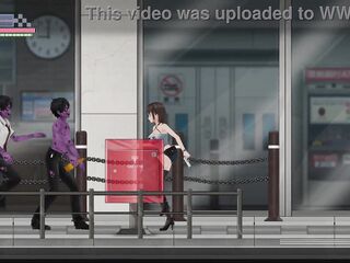 Zombie Sex Virus - Policewoman gives footjobs to zombies but this babe enjoys it and likewise gets drilled in the booty - Manga Games Gameplay -P1