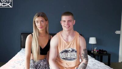 Kim is all Smiles with Stephens Long Dick all up inside Her!