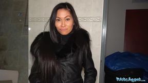 Hot Thai Beauty Fucked Hard in Horny Gas Station Toilet Fuck