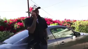 Black floozy loves huge black tool
