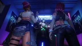 Kirikou and D.va fuck for their ticket