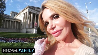 Blonde MILF Seduces Stepson For Secret Babysitting Sex!