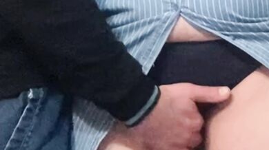 Stranger in the subway fingered my pussy under a short dress
