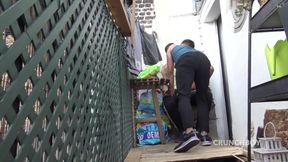 The sexy slut Latino fucked raw by straight military boy