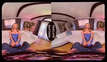 Intense VR Experience with Busty Blonde Nicole Aria