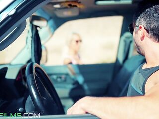 Fit Kitty Gets a Twat Creampie Outdoors