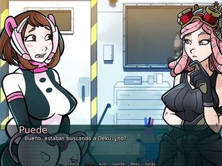 Mei's Project - The Voluptuous Ochako Uraraka from My Hero Academia Testing the Great Invention of the Nice-looking Mei