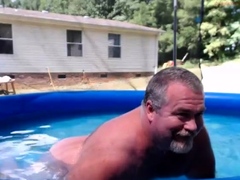 Naked Pool Dad