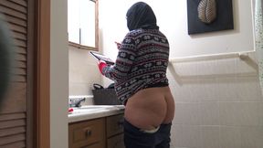 American Stepson Fucks Pregnant Muslim Wife In Her Asshole