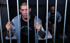 Guys locked in prison end up fucking in the ass