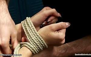 Blond gf bound and gang banged