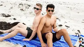 Nate Long and Tom Bentley fuck after a day at the beach