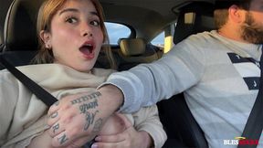 horny latina wants dick during the ride - marina gold & magic javi