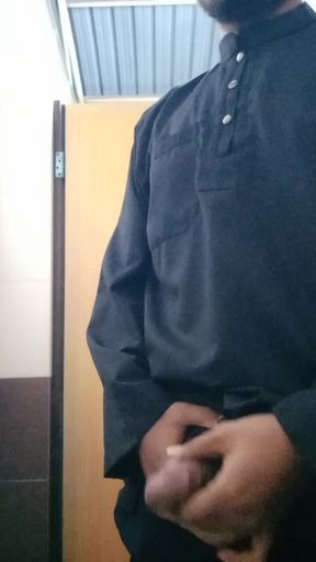 Jump in the mosque toilet