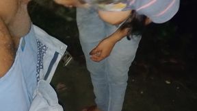 Doggy Style and Blowjob Combination in Jungle