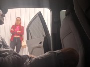 Punheta arriscada na rua para estudante em público.