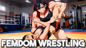 Femdom Female Wrestling - Rika Obliterates Her Opponent in the Mat