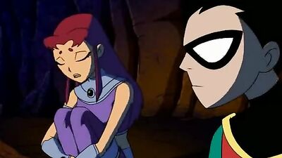 Watch Teen Titans get down and dirty with each other in a hot oral orgy