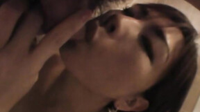 ”Japanese beauty with natural tits receives warn mouth creampie”