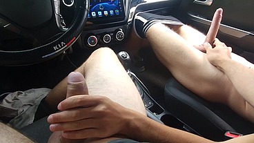 Handsome stranger femboy gets fucked in public on a cruise on the highway for a ride home !