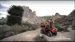 Vanessa May Has an Outdoor Threesome with Blowjobs Handjobs and a DP