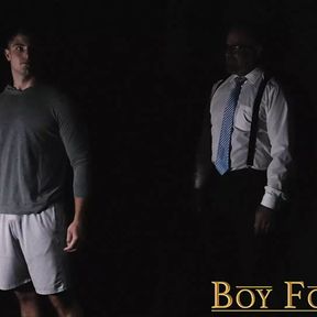 BoyForSale - Bear daddy spanks and fingers horny jock bottom