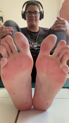 Boyfeet after long day inside the sneakers