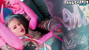 Alt Dreadhead Slut Takes Hard BWC Anal - Gaping &amp; ATM