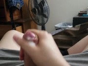 teen Cums in his Boxers - Hot Pink Uncut Dick