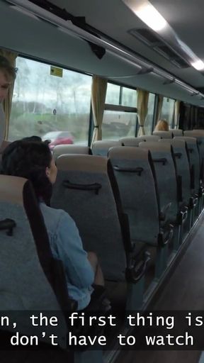 Stunning moment from &quot;VIP4K. Pretty big titted lady is fucking in the bus&quot;