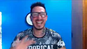 Non-sexual Video of Young Man with Glasses