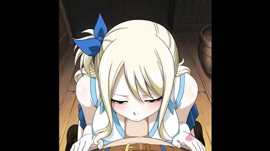 Fairy Tail Lucy Cosplay Fucks Her Tight Pussy Raw In Hardcore Creampie