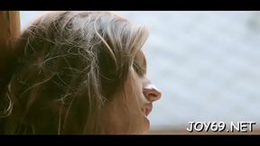 Sinful brunette beauty Eufrat is doing a strip -tease