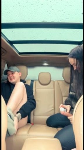 Pegging Tati Jo. I gave a ride to a fellow traveler and introduced him to my strap-on