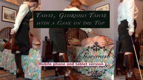 Tawse, Glorious Tawse 
with a Cane on the Top - mobile and tablet friendly version
