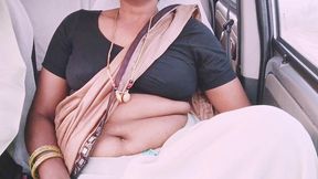 beautiful sraee call girl car sex telugu dirty talks.