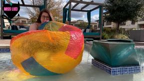 Collector Beach Ball Blow Inflation Poolside