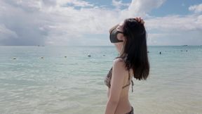 Preview of the petite asian's romantic POV on a island ride - VLOG