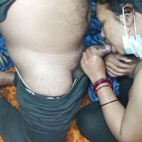 Indian bhabhi sucked penis her husband.