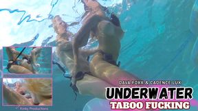 Underwater Strap-On: Dava Foxx & Cadence Lux's Taboo Fucking 1080 HD